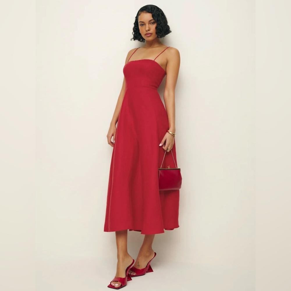 Reformation Monette Linen Dress size 2 NWT